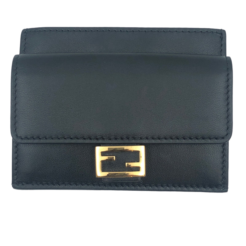 フェンディ FENDI バゲットカードケース 8M0423 ブラック レザー ...