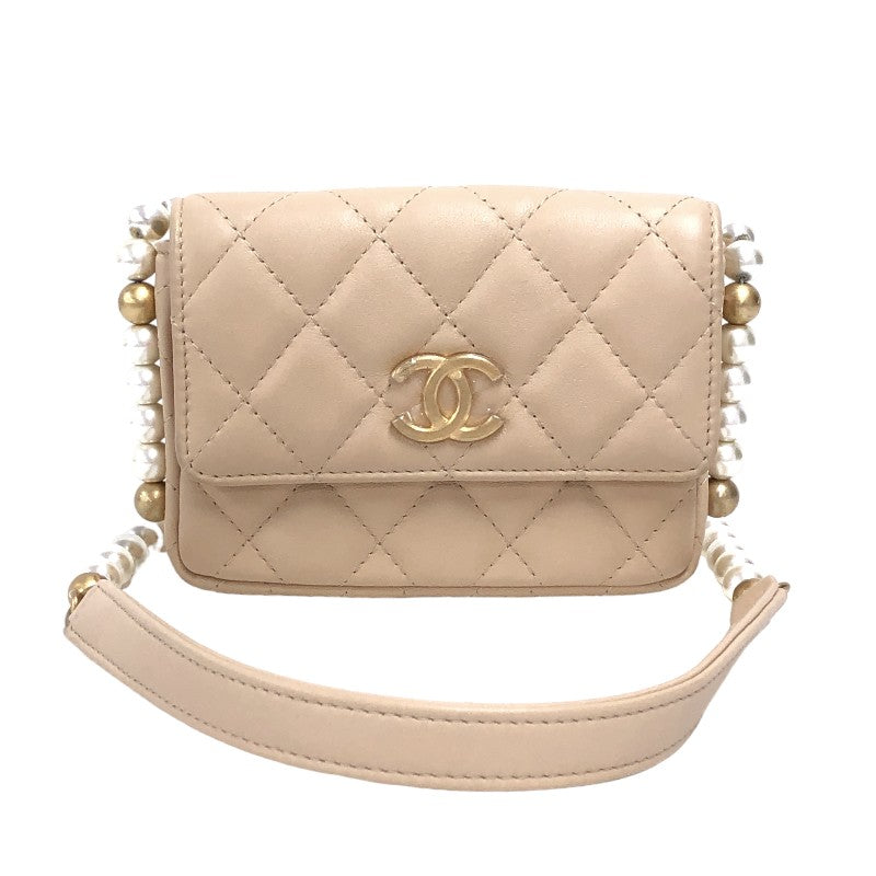 CHANEL カードケース レザー ベージュ レディースファッション小物 ...