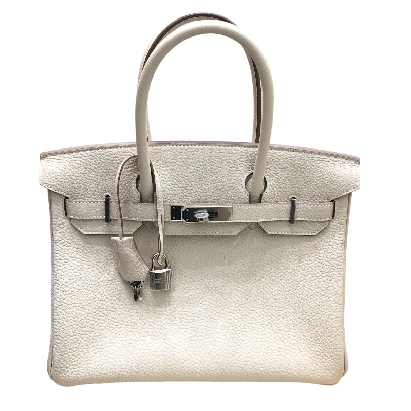 エルメス HERMES バーキン30 B刻印 クレ トゴ SV金具 ユニ エルメス HERMES バーキン30 B刻印 クレ トゴ SV金具 ユニ