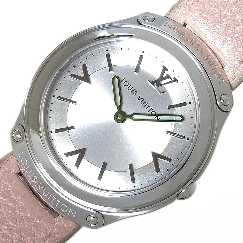 ルイ・ヴィトン LOUIS VUITTON フィフティーファイブ Q6J00 SS/純正バックル・革ベルト クオーツ レディース 腕時計