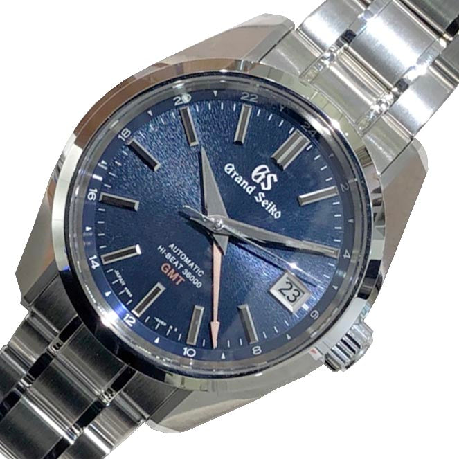 セイコー SEIKO グランドセイコー メカニカルハイビートGMT SBGJ231 ブルー ステンレス 自動巻き メンズ 腕時計