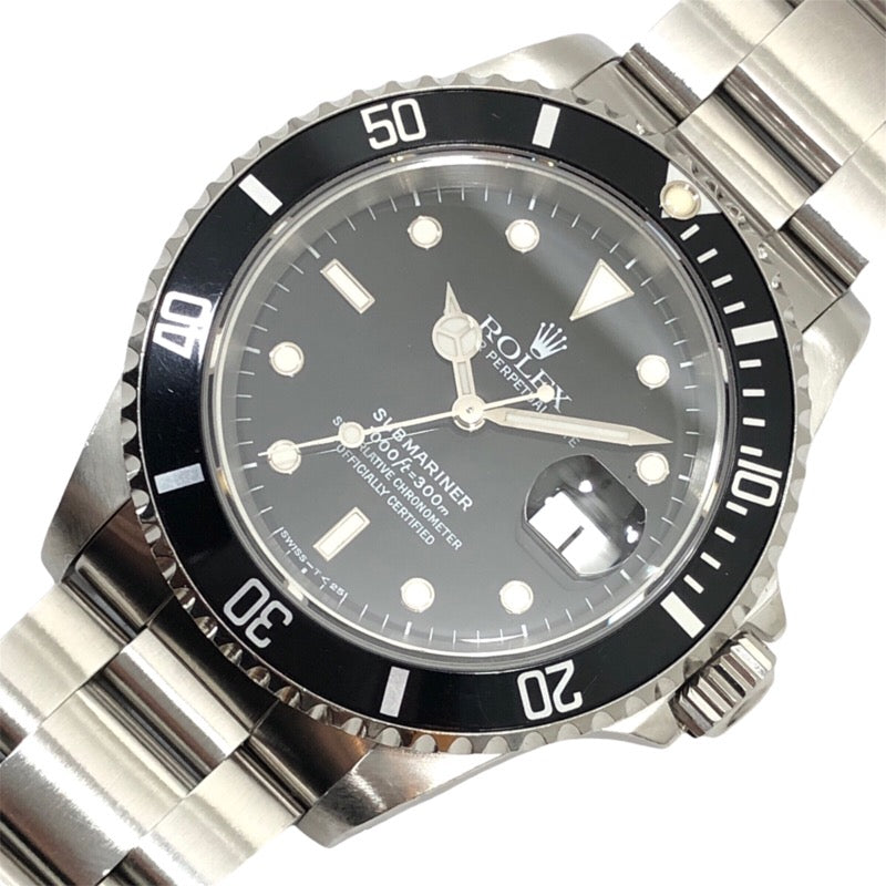 ロレックス ROLEX サブマリーナ V番 16610 ブラック SS 自動巻き メンズ 腕時計