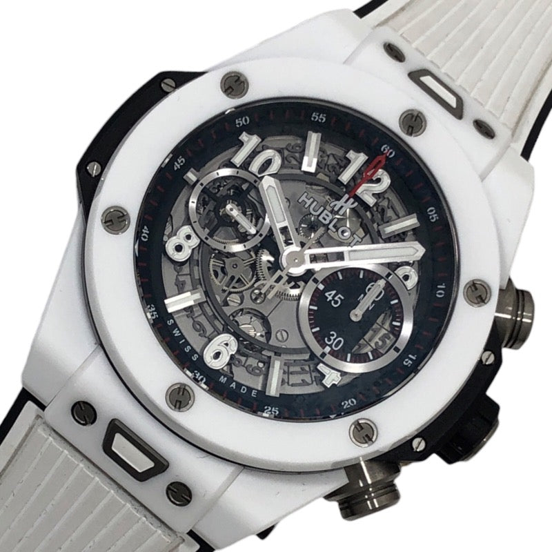 ウブロ HUBLOT ビッグバンウニコ ホワイトセラミック 411.HX.1170.RX