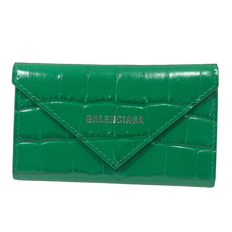 バレンシアガ ・クロコ キーケース - 折り財布