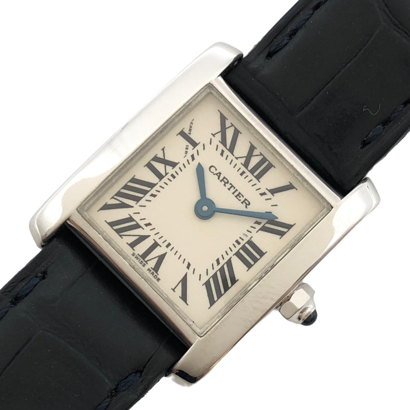 カルティエ Cartier タンクフランセーズ SM W5001256 ホワイトゴールド K18WG クオーツ レディース 腕時計 |  中古ブランドリユースショップ OKURA(おお蔵)