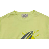 エルメス HERMES タコプリント半袖Ｔシャツ イエロー コットン メンズ 半袖Ｔシャツ