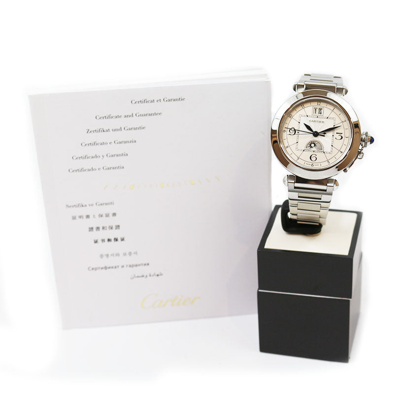 カルティエ Cartier パシャXL ナイト＆デイ GMT W31093M7 SS 自動巻き メンズ 腕時計
