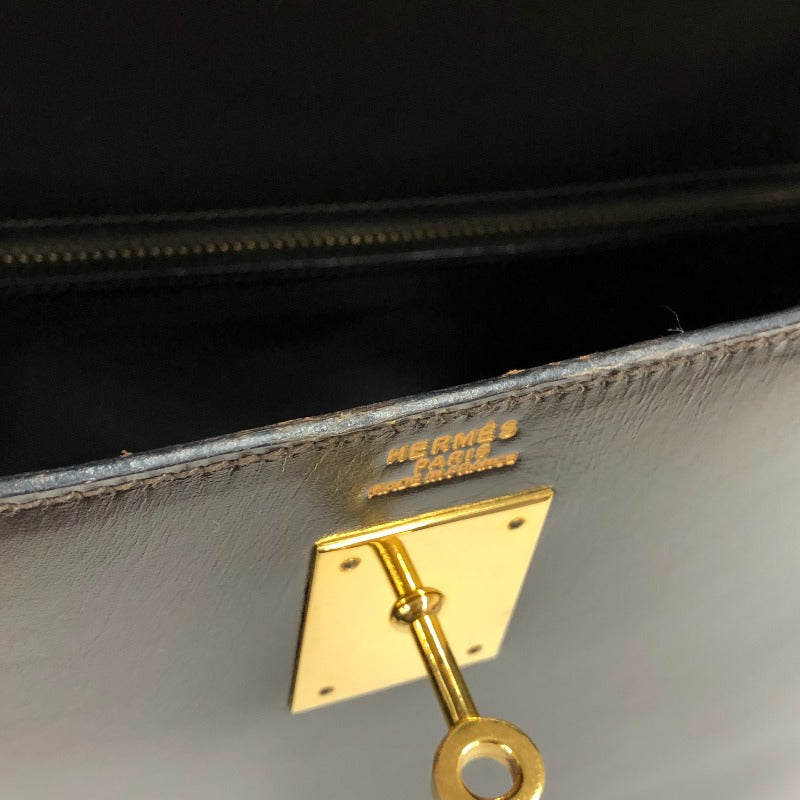 ネット限定】エルメス HERMES ケリー32 〇T刻 エベンヌ ゴールド金具