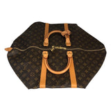 ルイ・ヴィトン LOUIS VUITTON ｷｰﾎﾟﾙ55 M41424 ブラウン/ゴールド金具 PVC モノグラムキャンパス ユニセックス ボストンバッグ