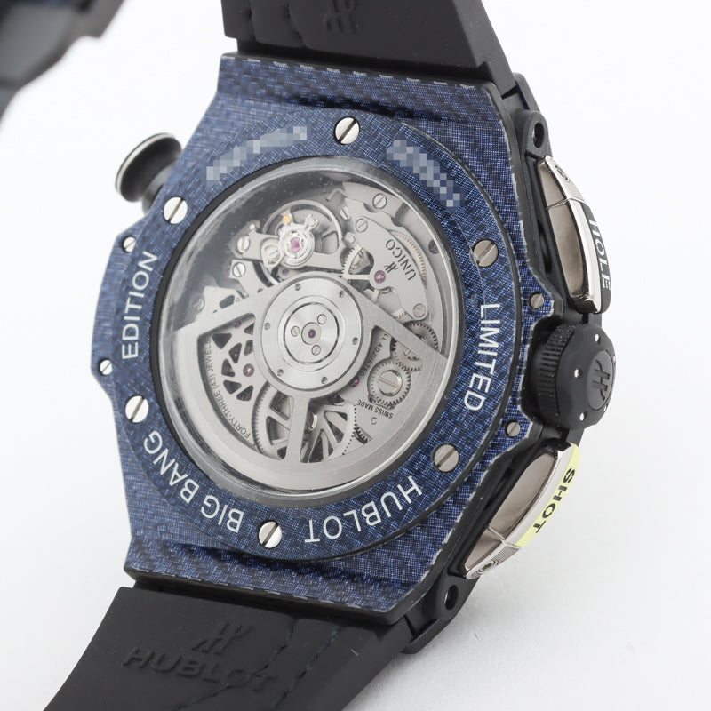 ウブロ HUBLOT ビッグバン ウニコ ゴルフ ブルーカーボン 世界限定200本 416.YL.5120.VR ネイビー カーボン/ブルーテキサリウム 自動巻き メンズ 腕時計