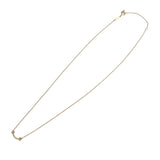 ティファニー TIFFANY＆CO Tスマイルダイヤネックレスミニ イエローゴールド 750 ジュエリー