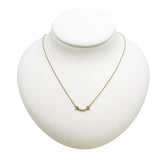 ティファニー TIFFANY＆CO Tスマイルダイヤネックレスミニ イエローゴールド 750 ジュエリー