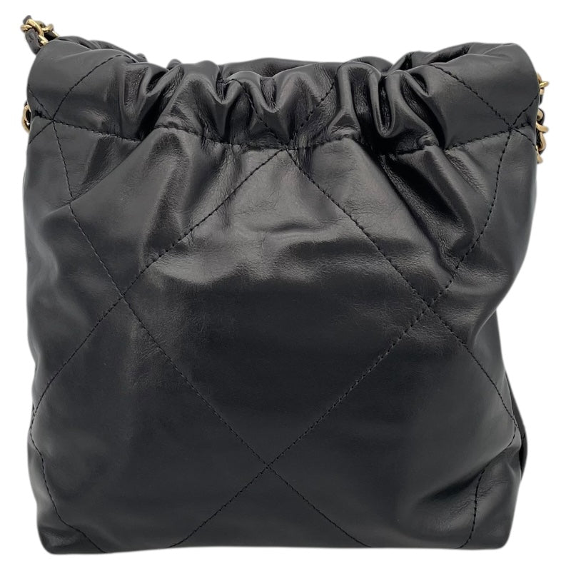シャネル CHANEL CHANEL22 ミニ AS3980 ブラック GD金具 カーフ レディース ショルダーバッグ