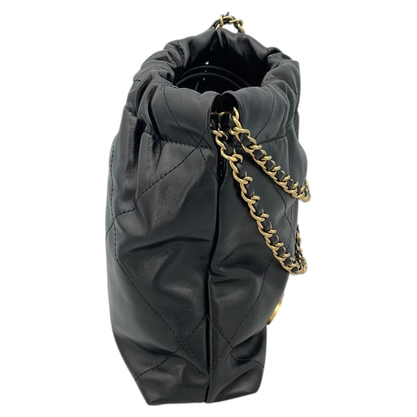 シャネル CHANEL CHANEL22 ミニ AS3980 ブラック GD金具 カーフ レディース ショルダーバッグ