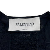 ヴァレンティノ VALENTINO レースノースリーブワンピース ブラック コットン レディース ワンピース