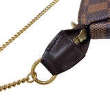 ルイ・ヴィトン LOUIS VUITTON ミニ ポシェット・アクセソワール N58009 エベヌ ダミエ・キャンバス/レザー レディース ポーチ