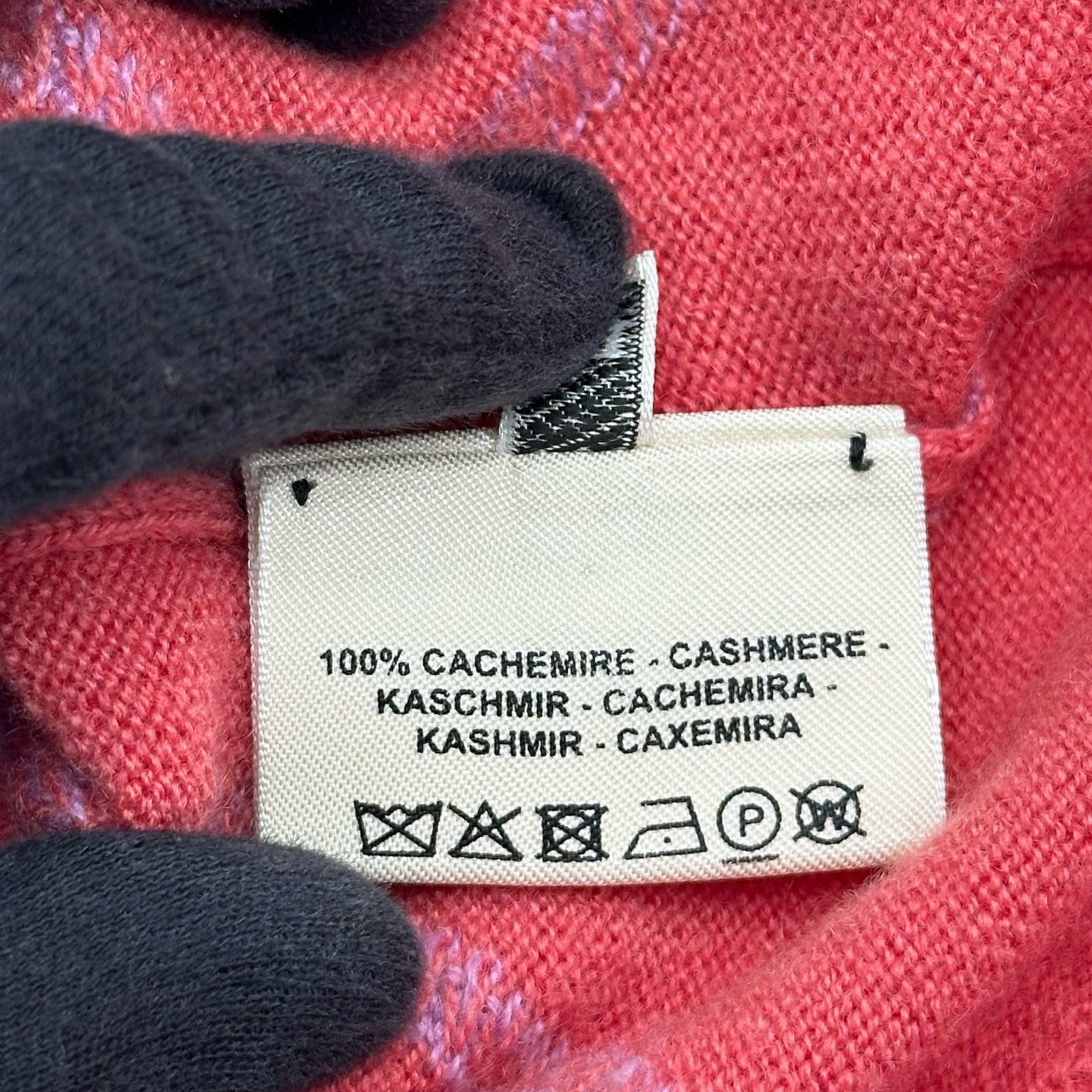 エルメス HERMES Hロンド総柄ニットセーター ピンク カシミヤ レディース セーター エルメス HERMES Hロンド総柄ニットセーター ピンク カシミヤ