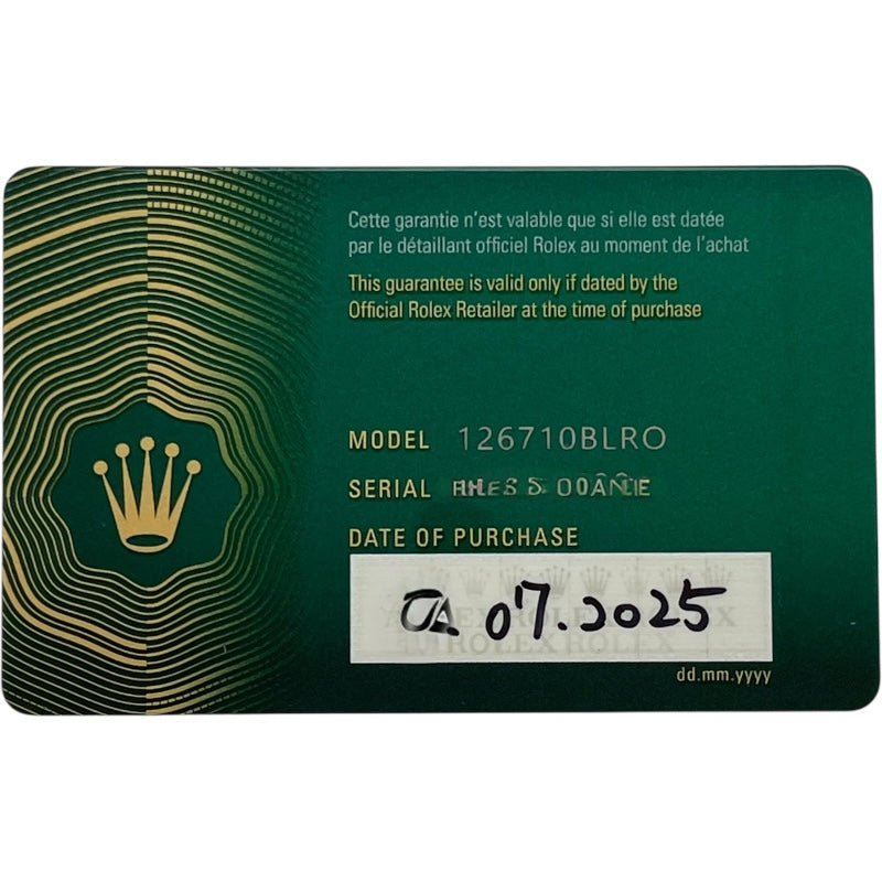 ロレックス ROLEX GMTマスター２ 126710BLRO ブラック SS 自動巻き メンズ 腕時計