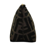 フェンディ FENDI ズッカ柄 ポーチ 7N0038 ブラウン ジャガード レディース ポーチ