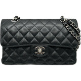 シャネル CHANEL マトラッセ23 A01113 30番台 ブラック シルバー金具 キャビアスキン レディース ショルダーバッグ