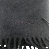 エルメス HERMES フリンジマフラー IMPRIME HERMES ODYSEE ネイビー カシミヤ メンズ マフラー