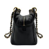 シャネル CHANEL PTTチェーンハンドバッグ A18004 7番台 ブラック ゴールド金具 キャビアスキン レディース ハンドバッグ