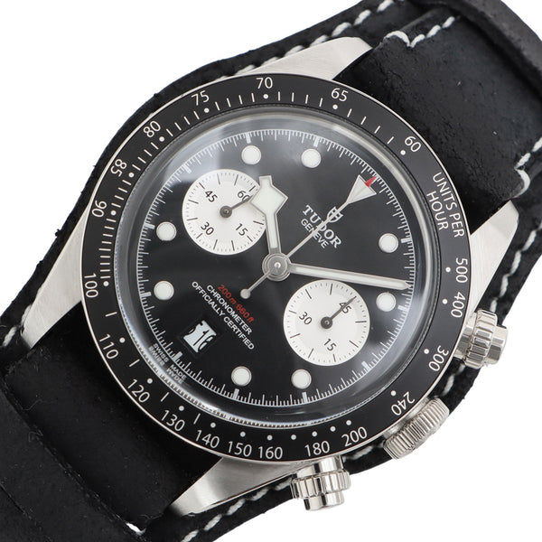 チューダー/チュードル TUDOR ヘリテージ ブラックベイ クロノグラフ 79360N ブラック SS 自動巻き メンズ 腕時計