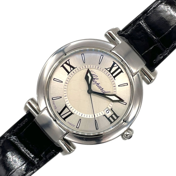 ショパール Chopard インペリアーレ 388532-3001 シルバー SS/レザーベルト クオーツ ユニセックス 腕時計