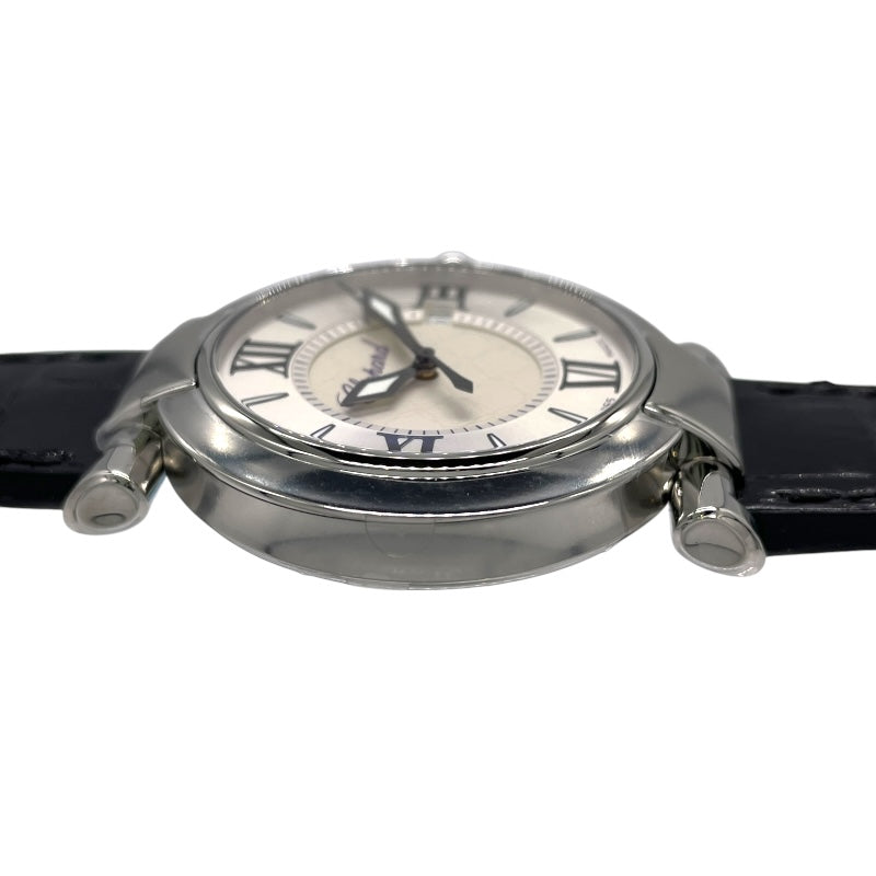 ショパール Chopard インペリアーレ 388532-3001 シルバー SS/レザーベルト クオーツ ユニセックス 腕時計