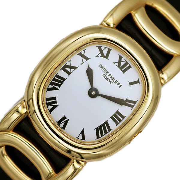 パテック・フィリップ PATEK PHILIPPE ゴールデンエリプス 4830J YG/純正ベルト/純正尾錠 クオーツ レディース 腕時計