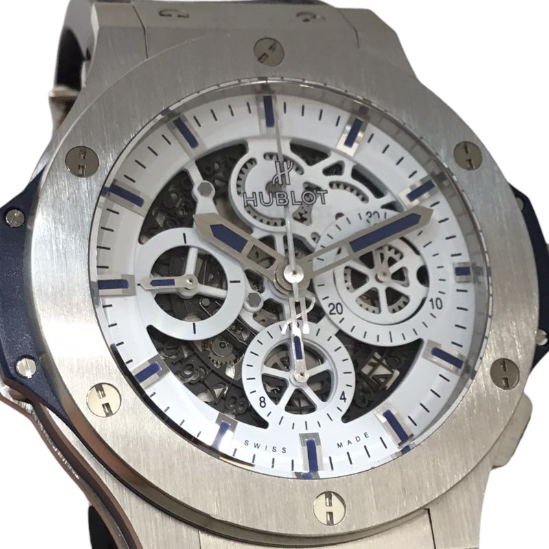 ウブロ HUBLOT ビッグバンアエロバンMT88 田中将大投手コラボモデル 311.SX.2090.NR シルバー ステンレススチール SS 自動巻き メンズ 腕時計