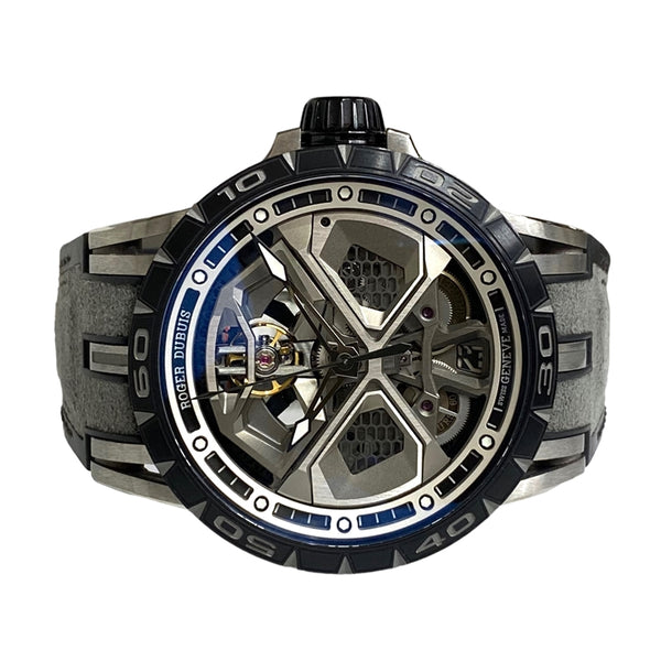 ロジェ・デュブイ ROGER DUBUIS エクスカリバー ウラカン ジャパンリミテッド DBEX0803 クリア チタン 自動巻き メンズ 腕時計
