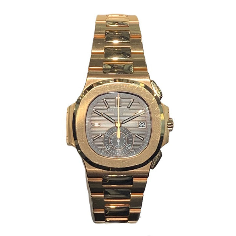 パテック・フィリップ PATEK PHILIPPE ノーチラス クロノグラフ 5980/1R-001 ブラック K18PG 自動巻き メンズ 腕時計