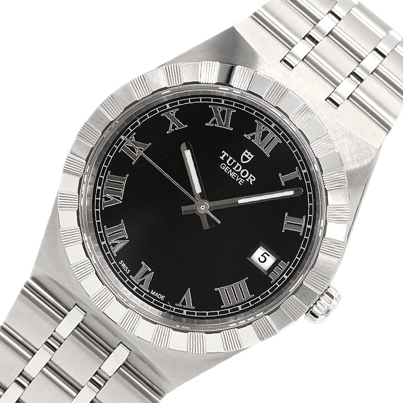 チューダー/チュードル TUDOR ロイヤル 28500 ブラック SS 自動巻き メンズ 腕時計 | 中古ブランドリユースショップ  OKURA(おお蔵)