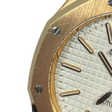 オーデマ・ピゲ AUDEMARS PIGUET ロイヤルオーク 15300OR.OO.D088CR.02 シルバー K18PG/革ベルト 自動巻き メンズ 腕時計