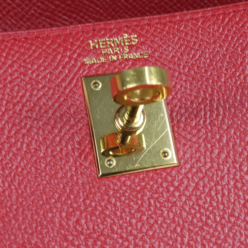 エルメス HERMES ミニケリー □C刻　(1999年製) ルージュヴィフ ゴールド金具 クシュベル レディース ハンドバッグ