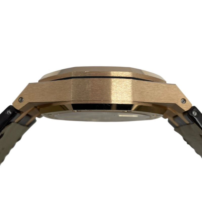 オーデマ・ピゲ AUDEMARS PIGUET ロイヤルオーク クロノグラフ 26239OR.OO.D821CR.01 ブラウン K18PG/革ベルト 自動巻き メンズ 腕時計