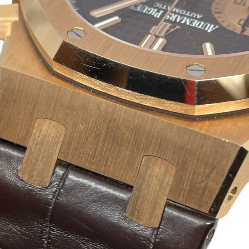 オーデマ・ピゲ AUDEMARS PIGUET ロイヤルオーク クロノグラフ 26239OR.OO.D821CR.01 ブラウン K18PG/革ベルト 自動巻き メンズ 腕時計
