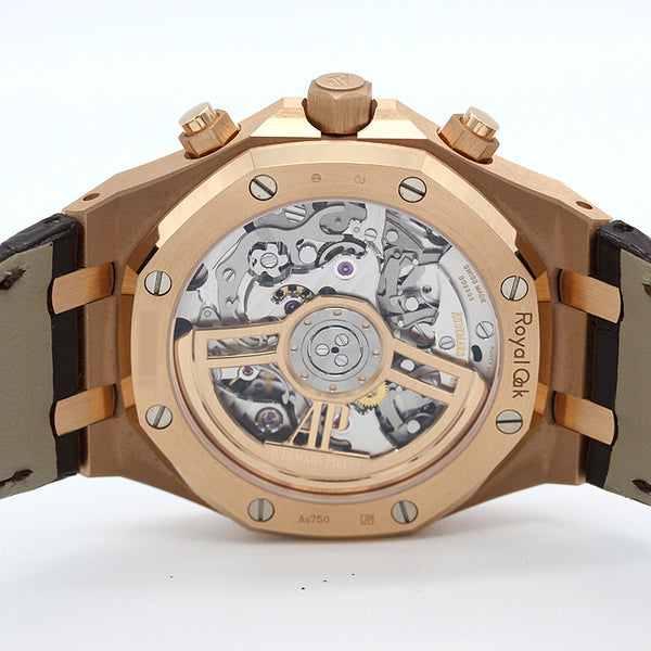 オーデマ・ピゲ AUDEMARS PIGUET ロイヤルオーク クロノグラフ 26239OR.OO.D821CR.01 K18PG/K18PG純正Dバックル・純正レザーベルト 自動巻き メンズ 腕時計