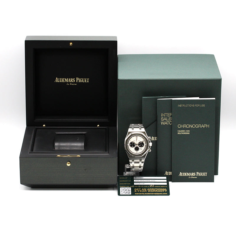 オーデマ・ピゲ AUDEMARS PIGUET ロイヤルオーク クロノグラフ 26331ST.OO.1220ST.03 ホワイト SS 自動巻き メンズ 腕時計