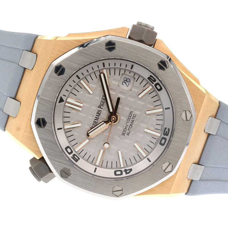 オーデマ・ピゲ AUDEMARS PIGUET ロイヤルオーク オフショア 15711OI.OO.A006CA.01 K18PG/チタン/ラバーベルト 自動巻き メンズ 腕時計