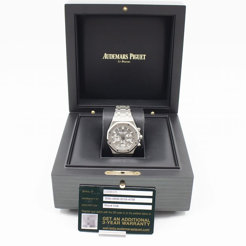 オーデマ・ピゲ AUDEMARS PIGUET ロイヤルオーク クロノグラフ ブティック限定 26315ST.OO.1256ST.02 グレー文字盤 SS 自動巻き メンズ 腕時計