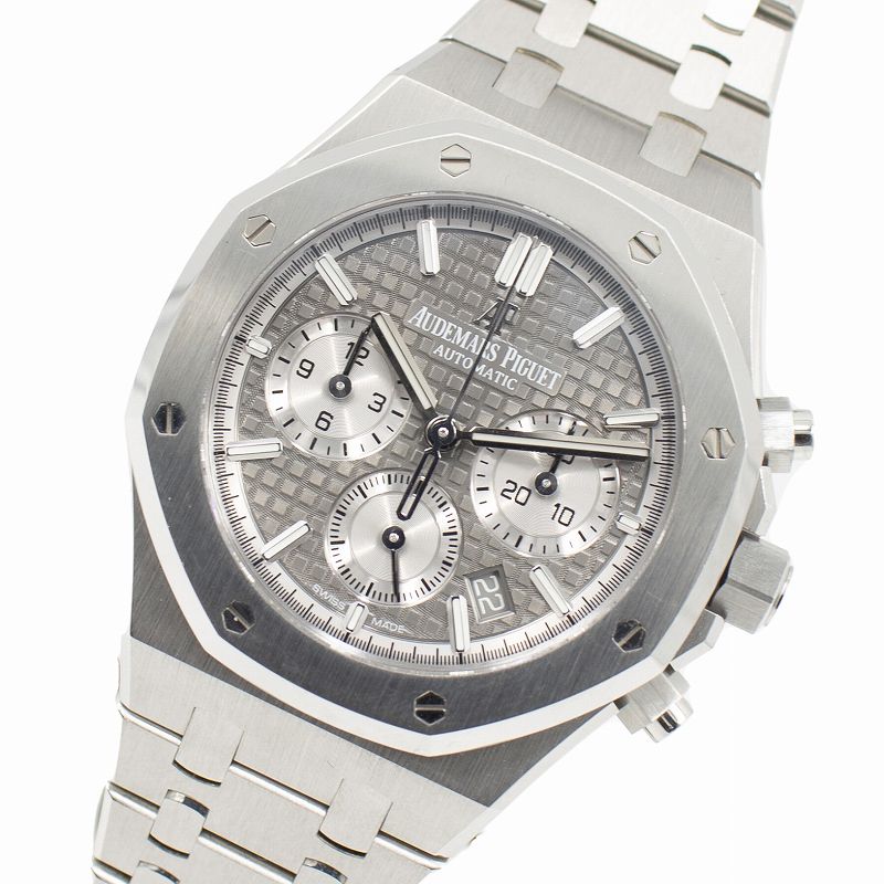 オーデマ・ピゲ AUDEMARS PIGUET ロイヤルオーク クロノグラフ ブティック限定 26315ST.OO.1256ST.02 グレー文字盤 SS 自動巻き メンズ 腕時計