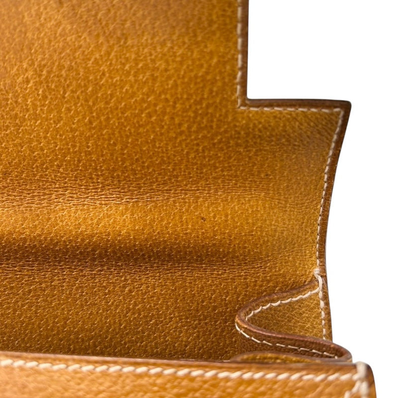 エルメス HERMES ケリー32 〇X刻 ナチュラル ゴールド金具 ピッグスキン/トワルGM レディース ハンドバッグ