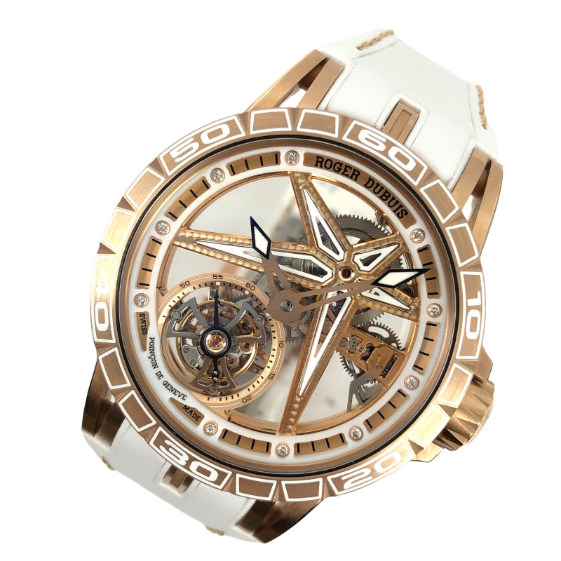 ロジェ・デュブイ ROGER DUBUIS エクスカリバー スパイダー 世界限定88本 DBEX0816 K18RG 手巻き メンズ 腕時計