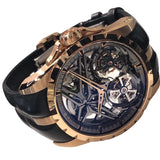 ロジェ・デュブイ ROGER DUBUIS エクスカリバー ダブルフライングトゥールビヨン RDDBEX0818 K18PG/革ベルト 手巻き メンズ 腕時計