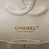 シャネル CHANEL マトラッセ25 A01112 ベージュ ゴールド金具 キャビアスキン レディース ショルダーバッグ