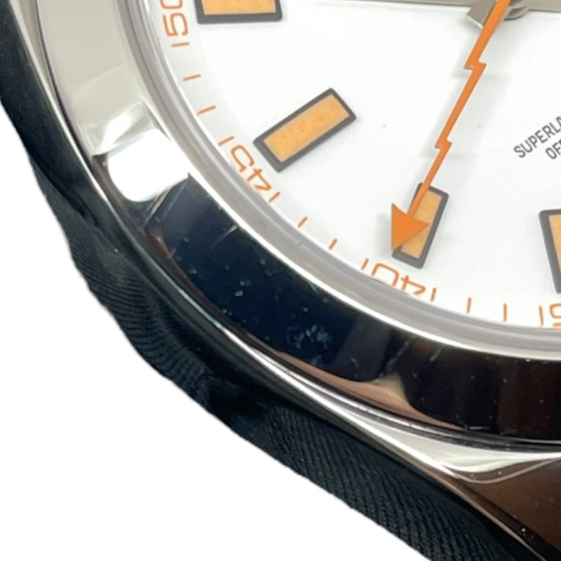 ロレックス ROLEX ミルガウス ランダムシリアル 116400 ホワイト SS 自動巻き メンズ 腕時計