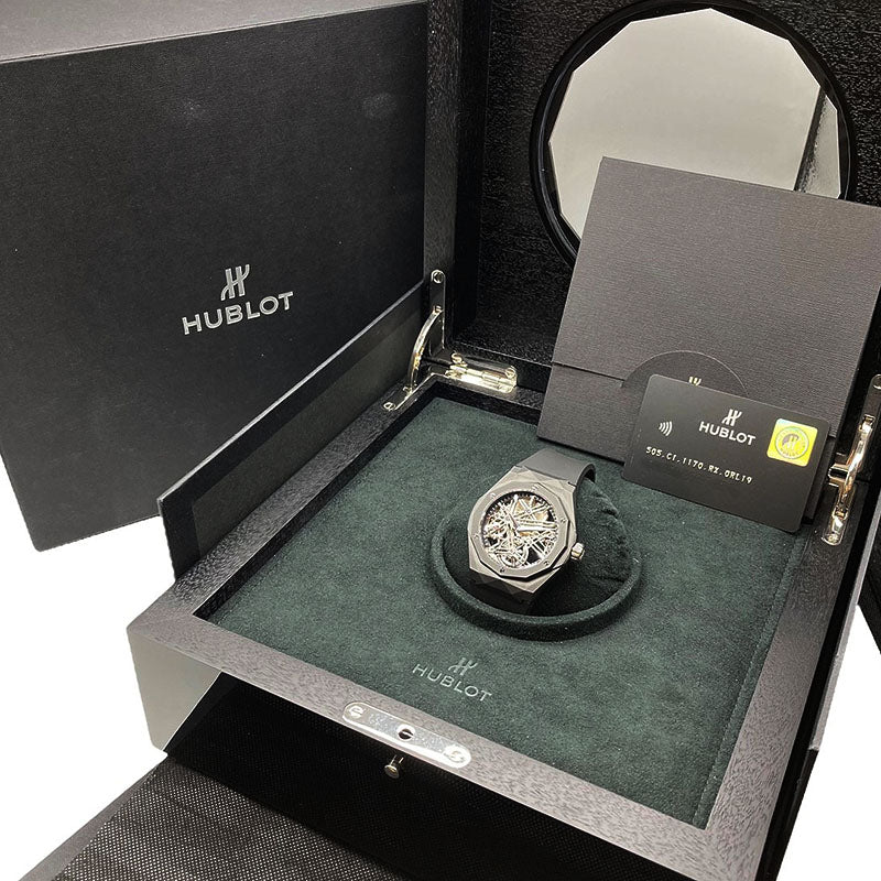ウブロ HUBLOT クラシックフュージョン トゥールビヨン オーリンスキー ブラックマジック 505.CI.1170.RX.ORL19  セラミック 手巻き メンズ 腕時計