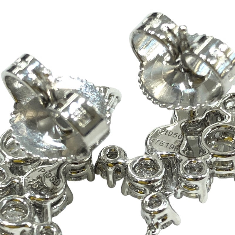 ハリーウィンストン HARRY WINSTON スパークリングクラスター ダイヤピアス Pt950プラチナ ダイヤモンド ジュエリー